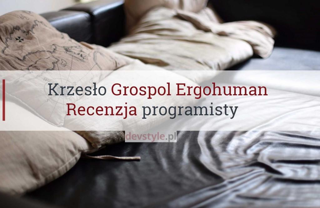 Ergonomiczne krzesło Grospol Ergohuman : recenzja programisty